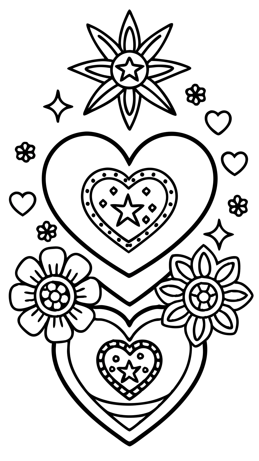 coloriage gratuit coeur